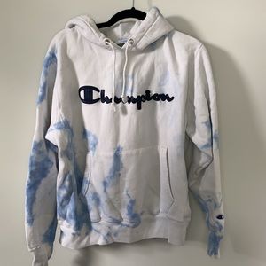 Tie dye Champion hoodie